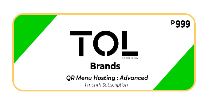TOL Brands : QR Menu Hosting